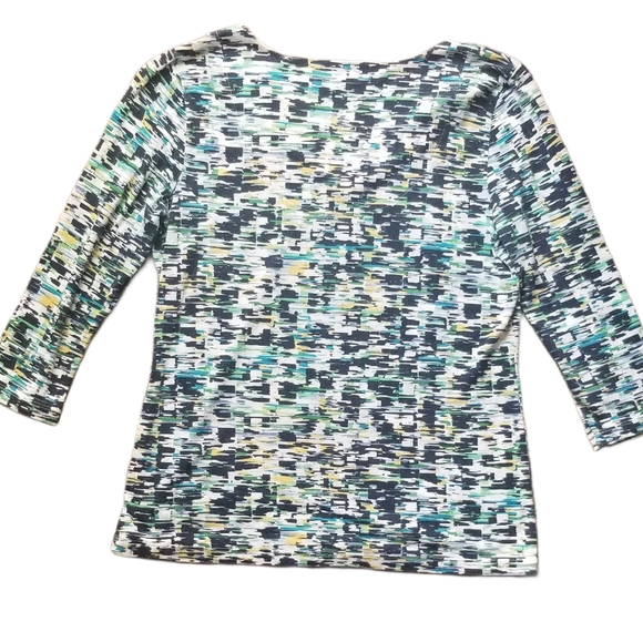 Liz Claiborne Women’s 3/4 Sleeve Blouse Petite Small - Picture 4 of 4